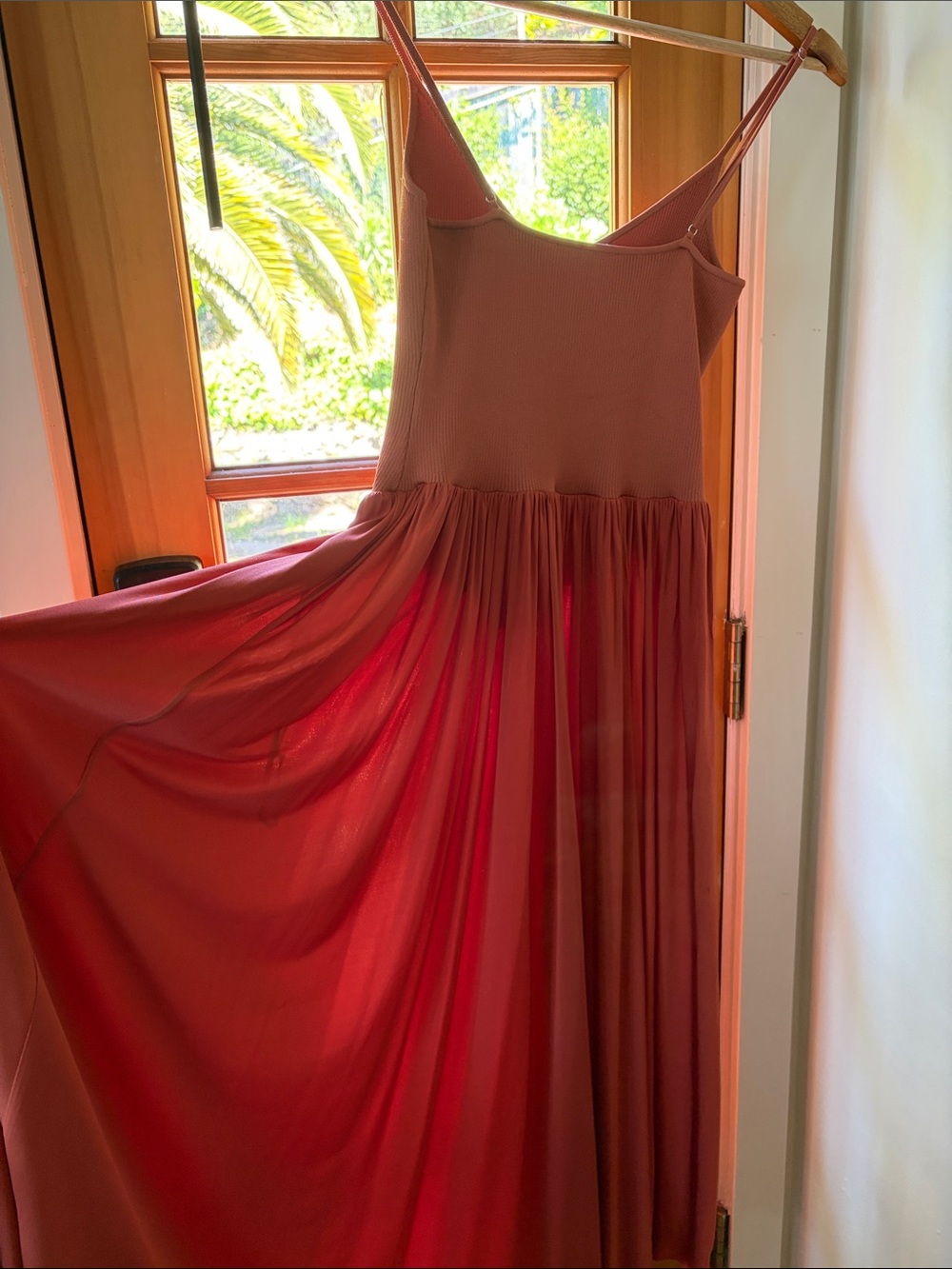 A.L.C. Sleeveless V-Neck Maxi Dress in Rust - Picture 5 of 5